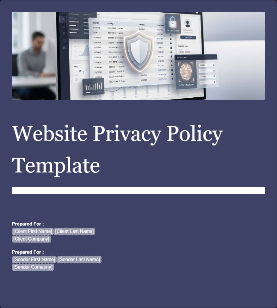 Website Privacy Policy Template