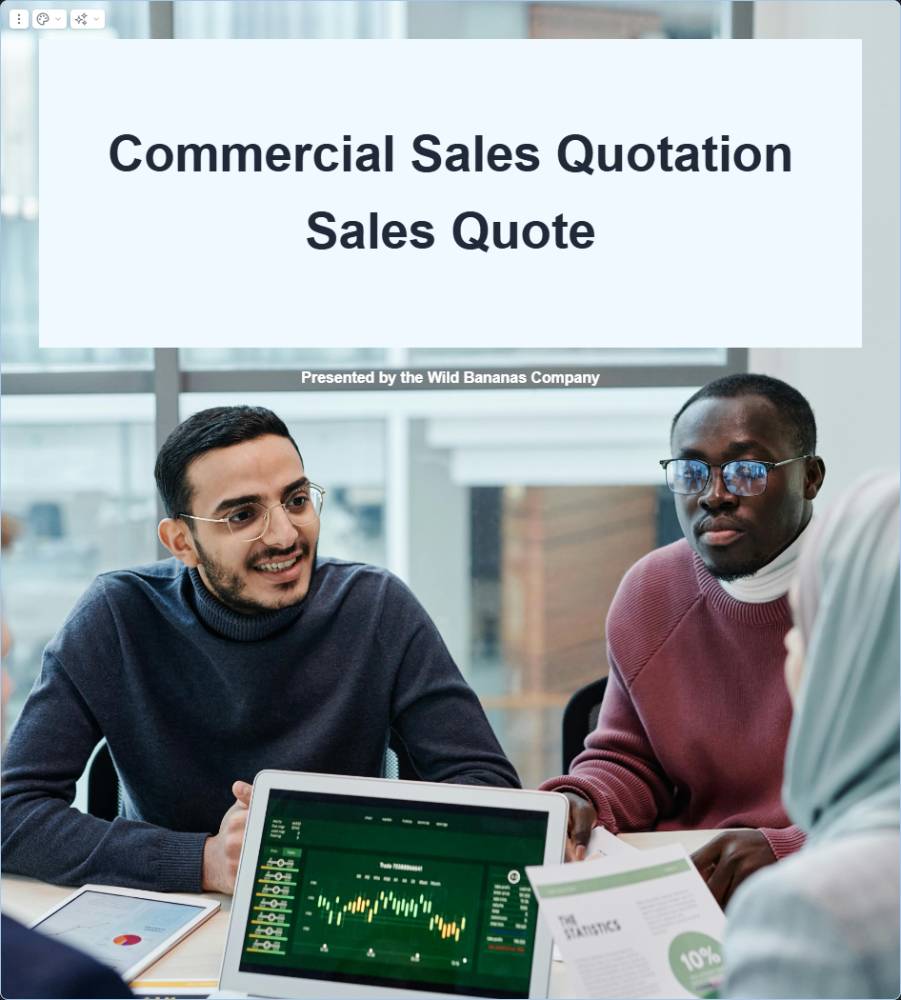 Commercial Sales Quotation Template