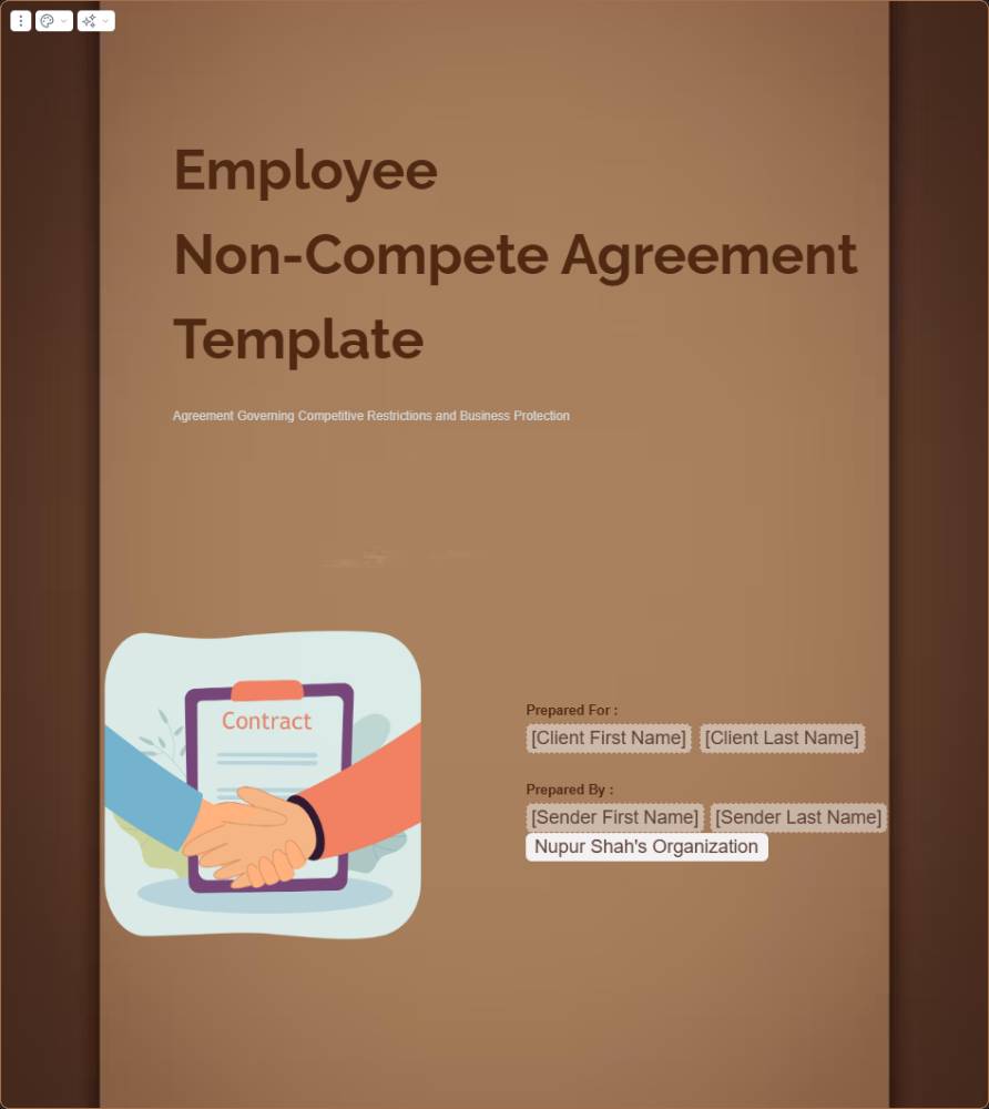 Employee Non-Compete Agreement Template