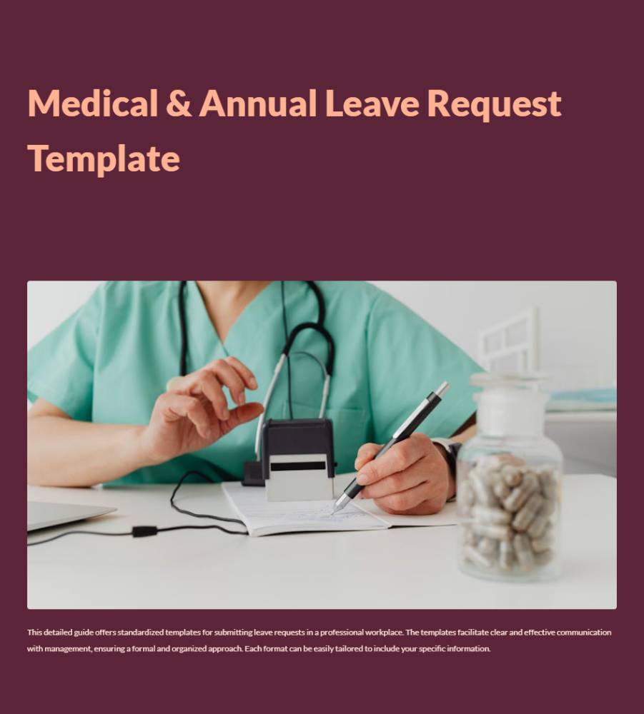 Medical & Annual Leave Request Template