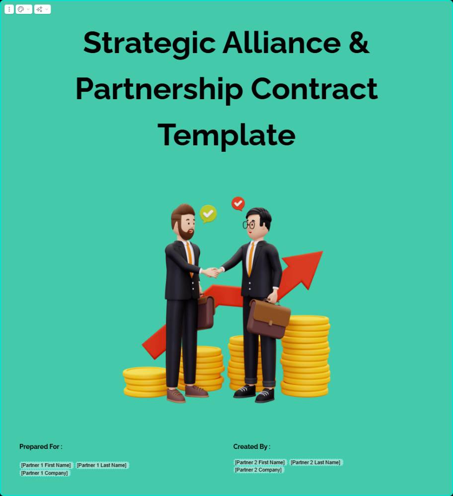 Strategic Alliance & Partnership Contract Template