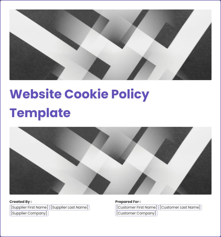 Website Cookie Policy Template