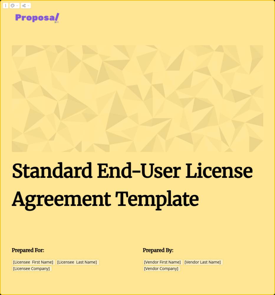Standard End-User License Agreement (EULA)