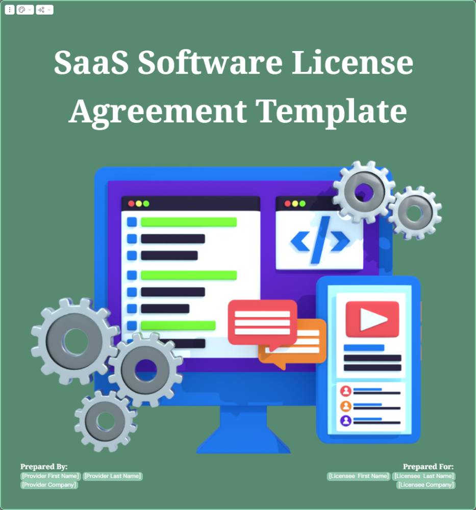 SaaS Software Licensing Agreement Template