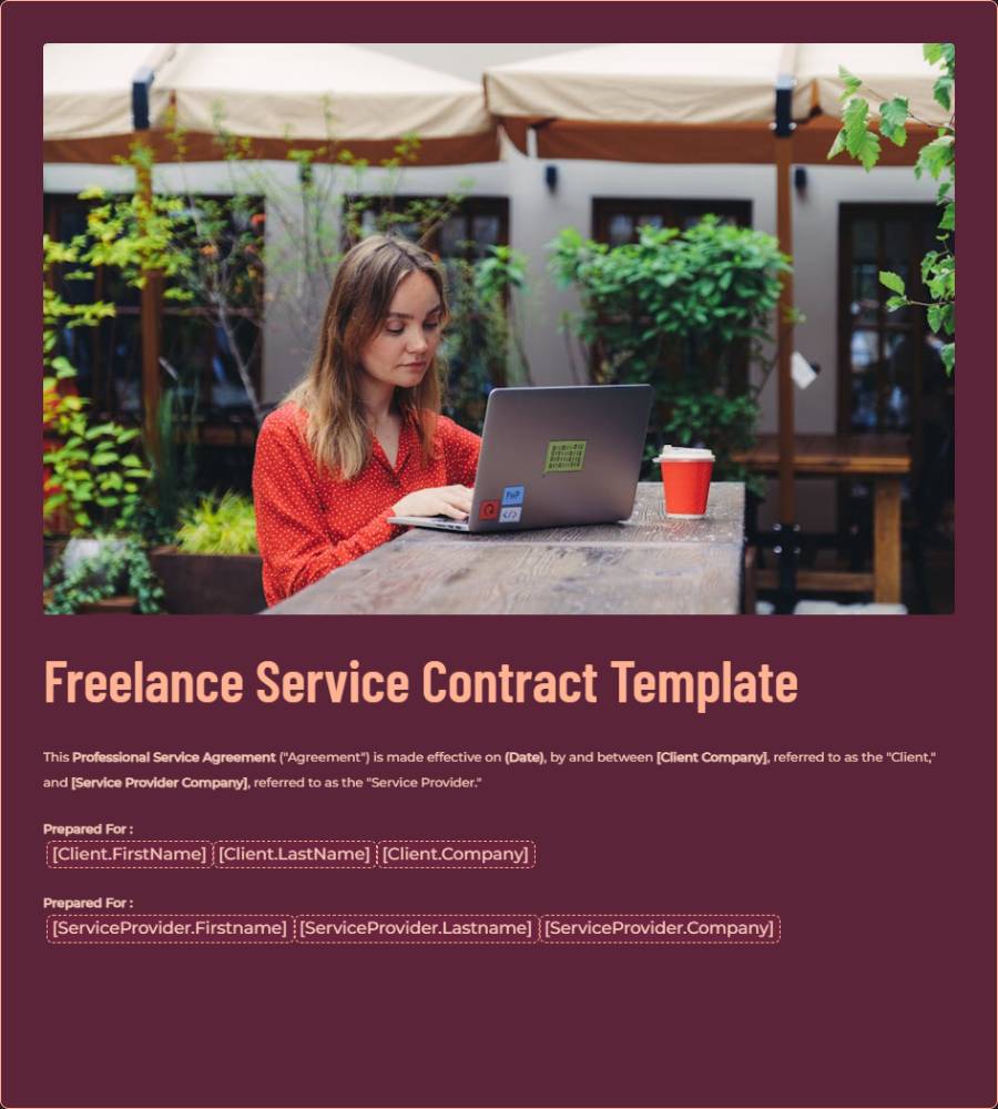 Freelance Service Contract Template