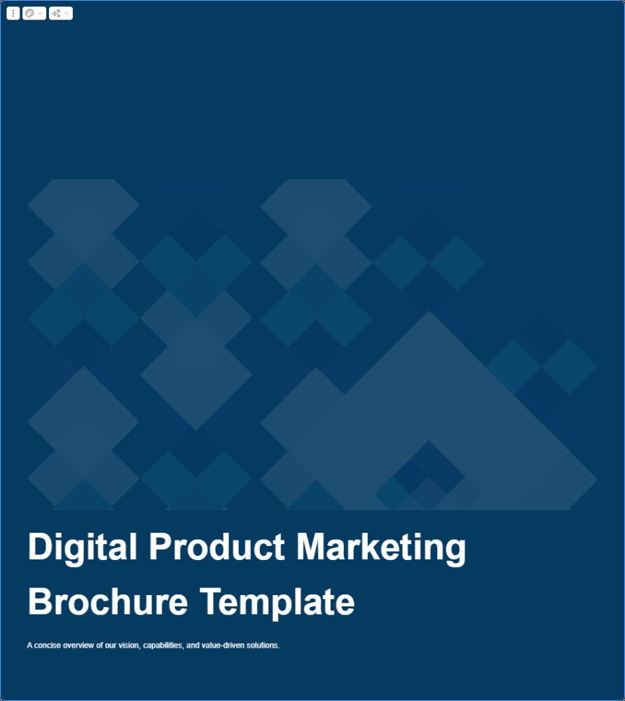 Digital Product Marketing Brochure Template