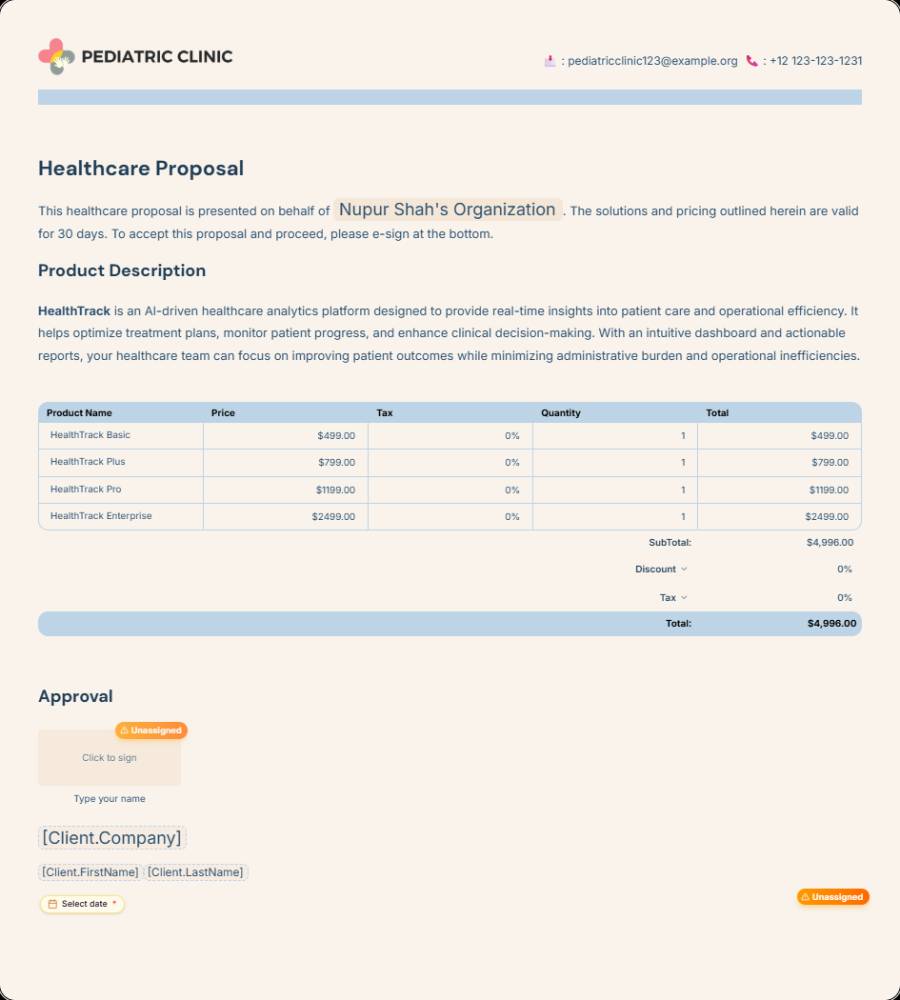 Investor Pitch One-Pager Template