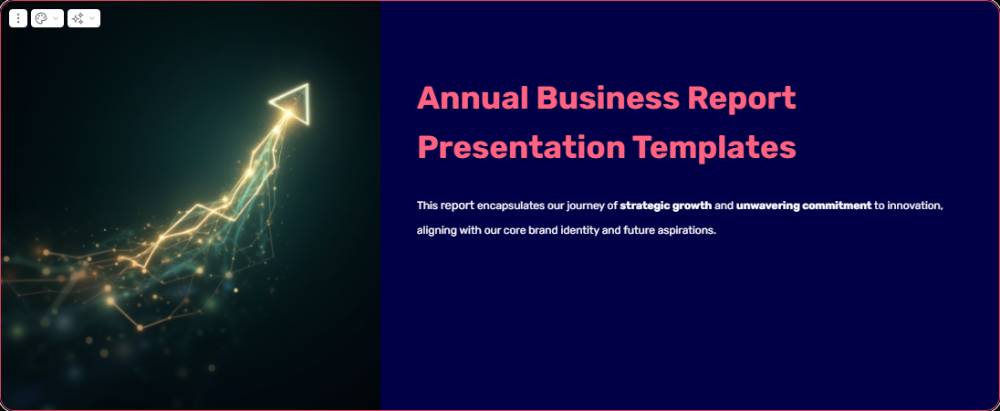 Annual Business Report Presentation Template