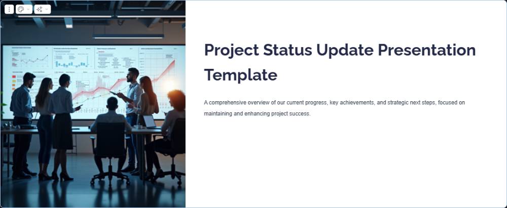 Project Status Update Presentation Template