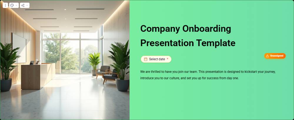 Company Onboarding Presentation Template