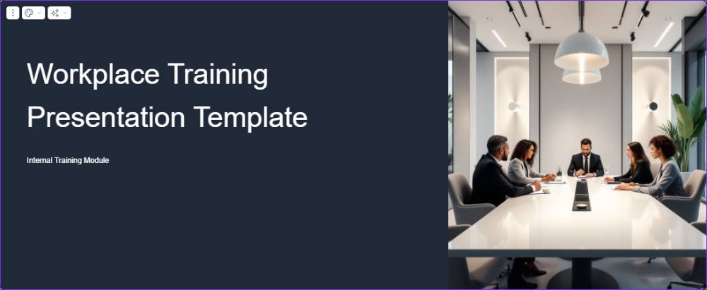 Workplace Training Presentation Template