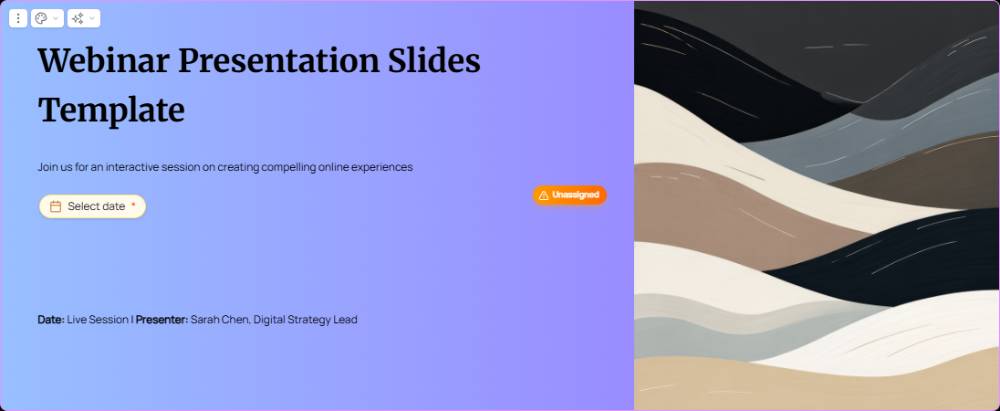 Webinar Presentation Slides Template