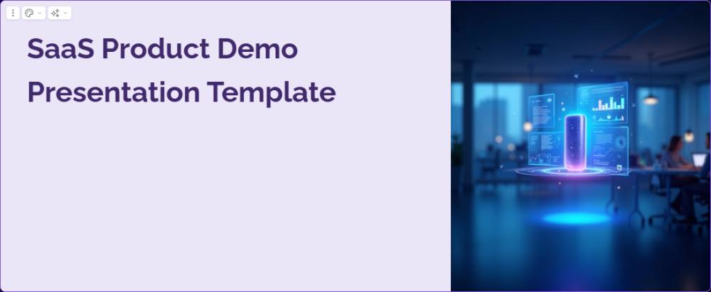 SaaS Product Demo Presentation Template