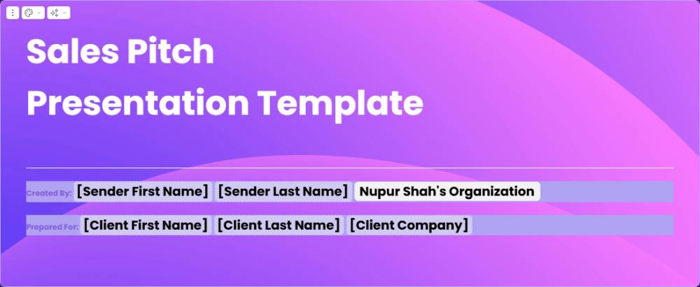 Sales Pitch Presentation Template