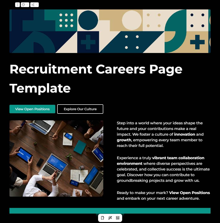 Recruitment Careers Page Template