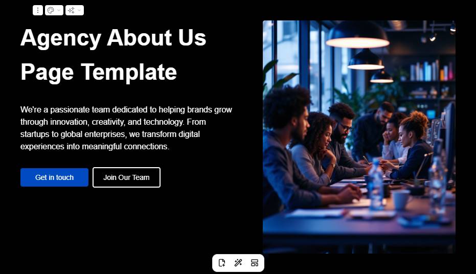 Agency About Us Page Template