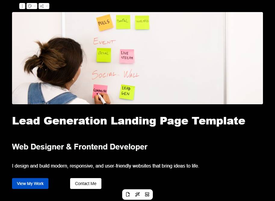 SaaS Product Landing Page Template