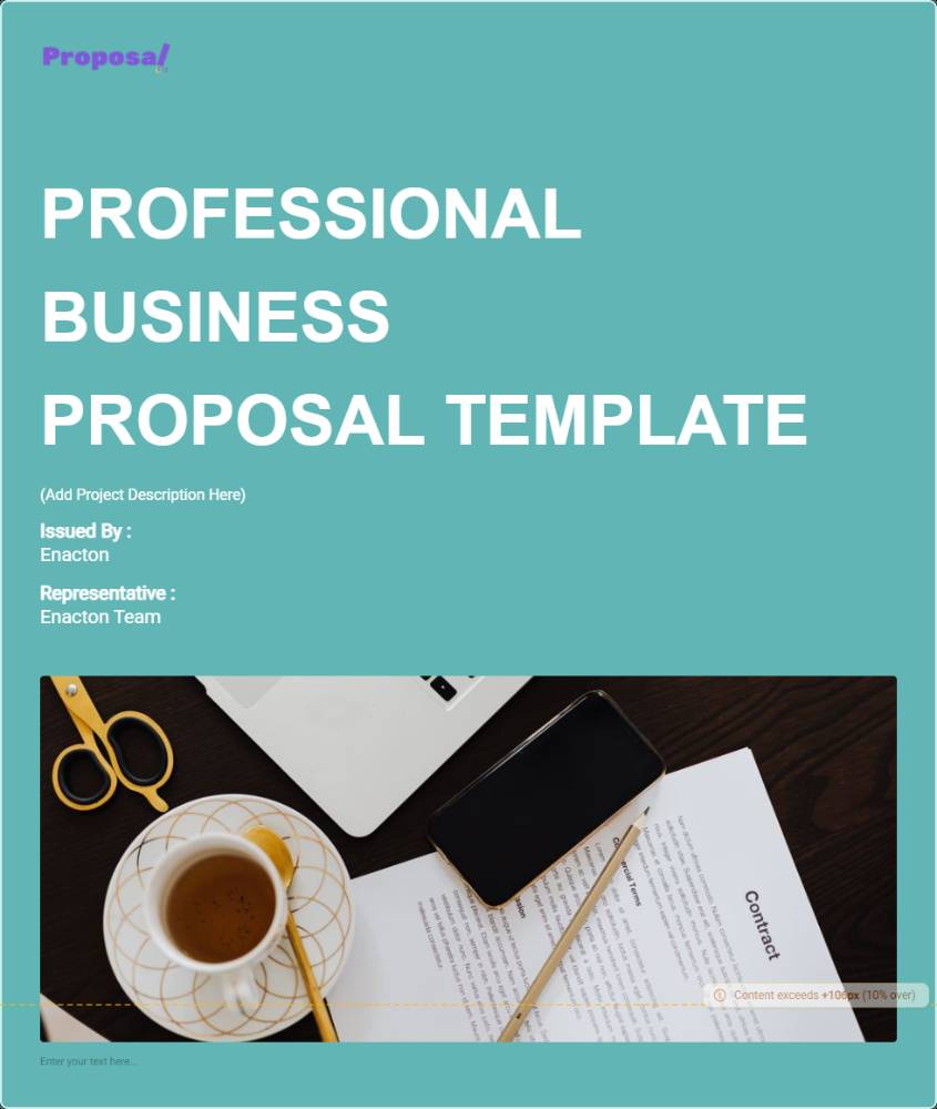 Professional Business Proposal Template