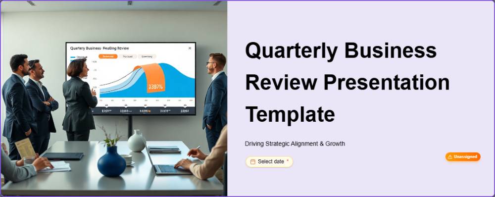 Quarterly Business Review Presentation Template