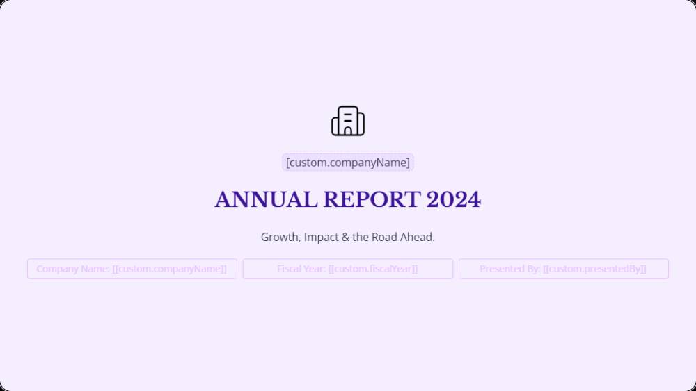 Annual Report Executive Presentation