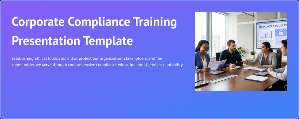 Corporate Compliance Training Presentation Template
